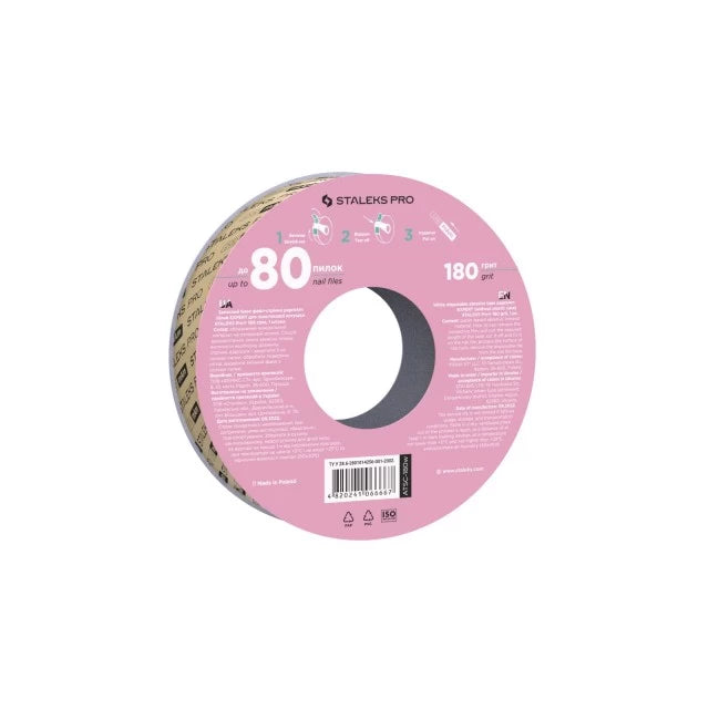 Ricarica di lima papmAm BIANCO in rotolo EXPERT (SENZA custodia) STALEKS PRO - Grana 180 (7 metri)