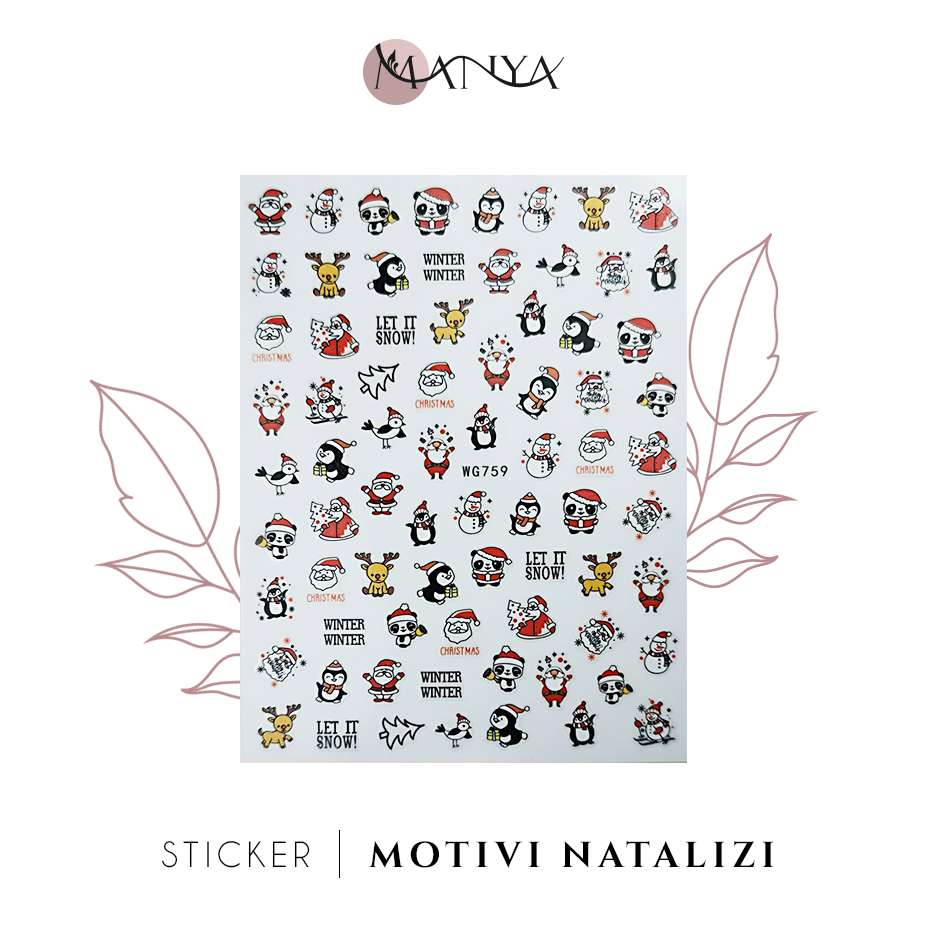 Nail Stickers Christmas | Motivi natalizi