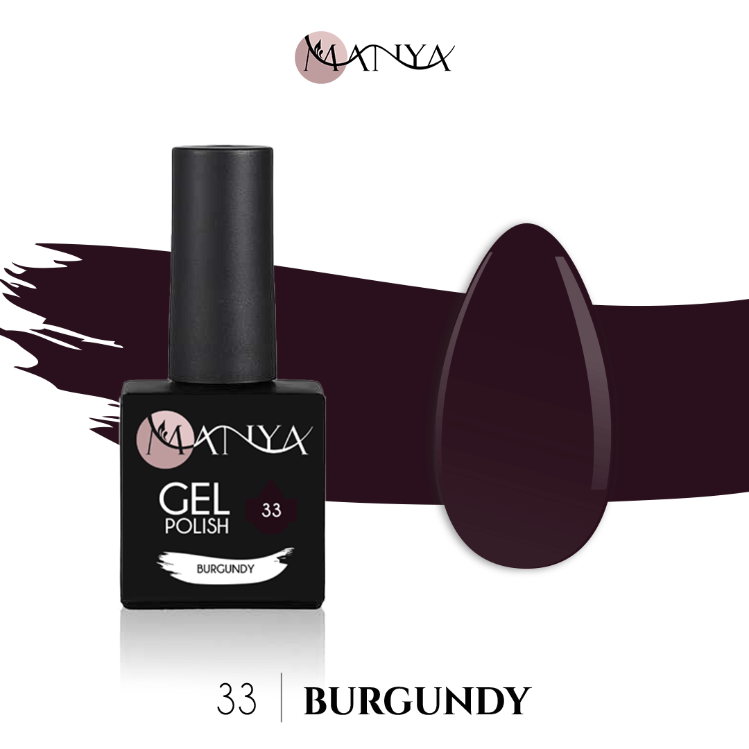 33 Polish | Burgundy - Manya