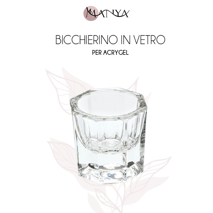 Bicchierino in vetro per acrygel - Manya
