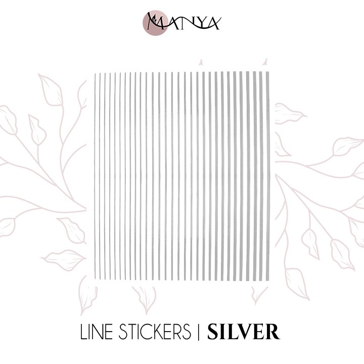 Line stickers | Silver - Manya