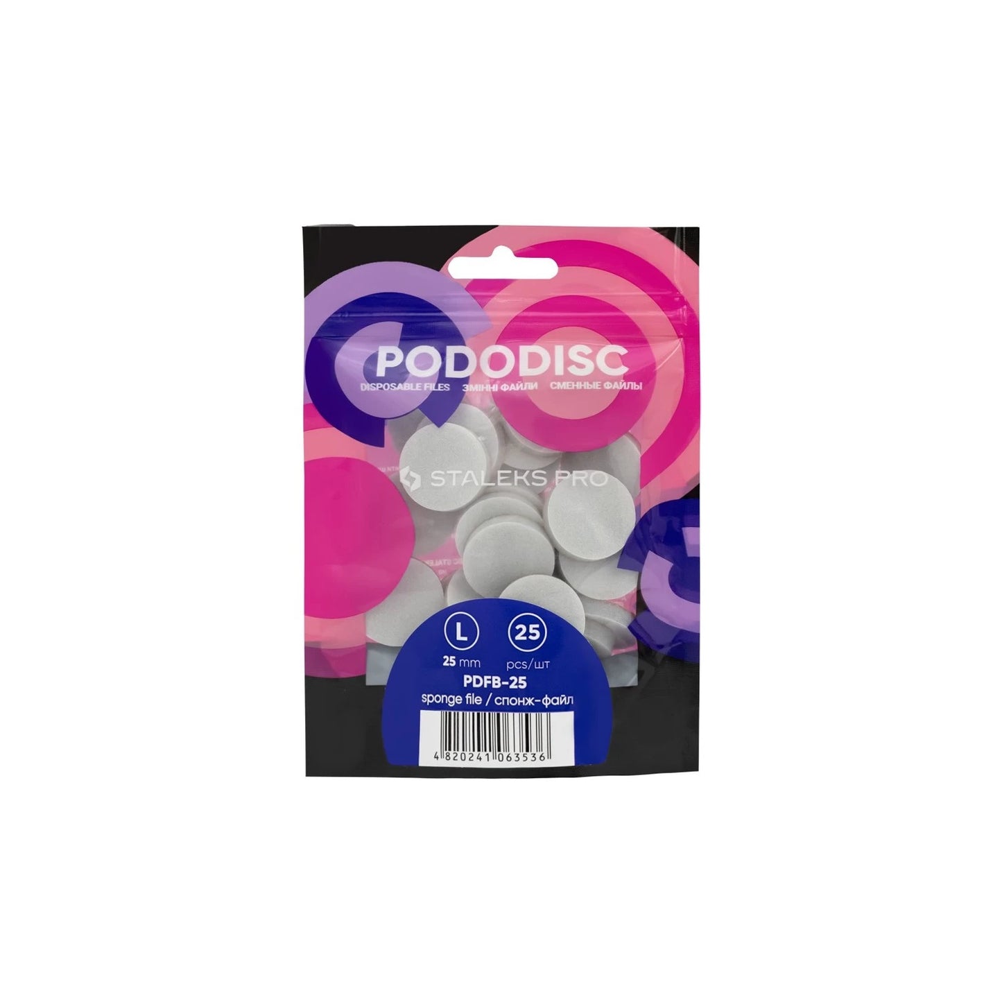 Disco Spugna Buffer Staleks per PODODISC Pedicure PRO L 25 pz