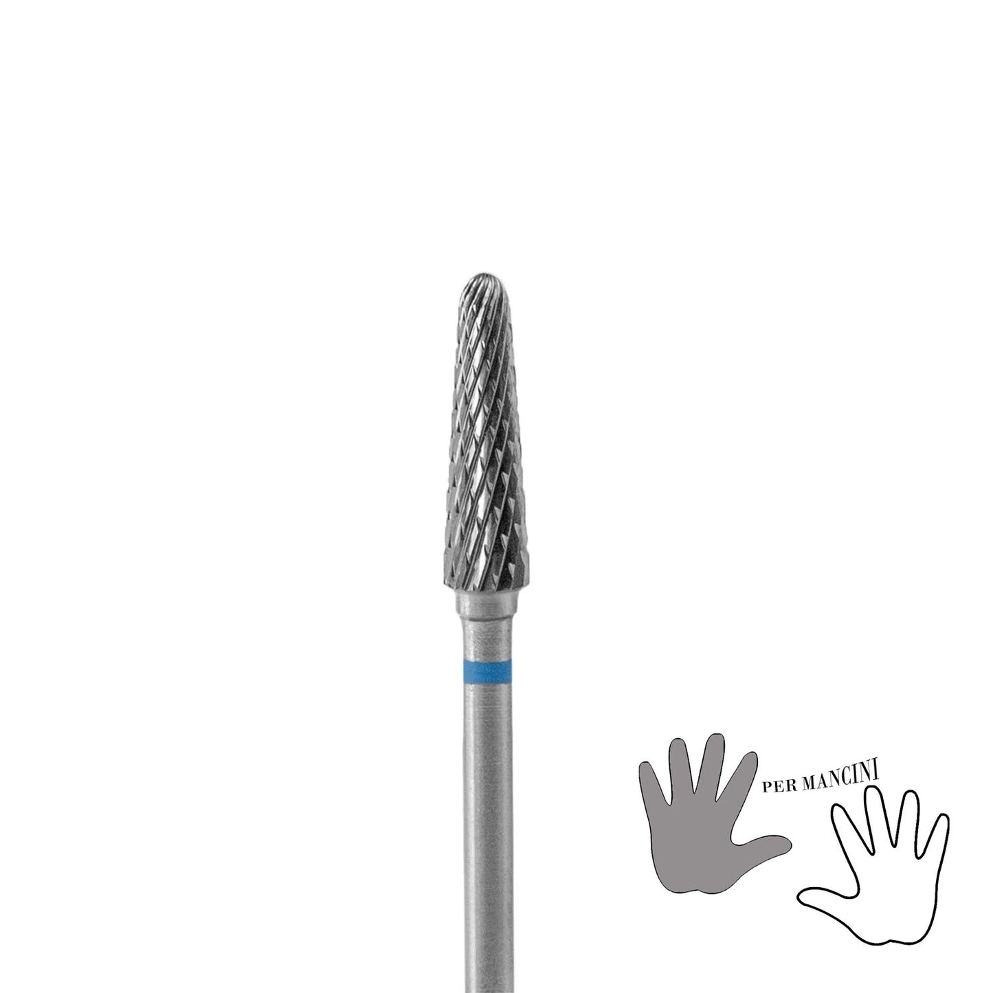 Punta Carbide Tronco Blu -  PER MANCINI -4.0 * 13 mm