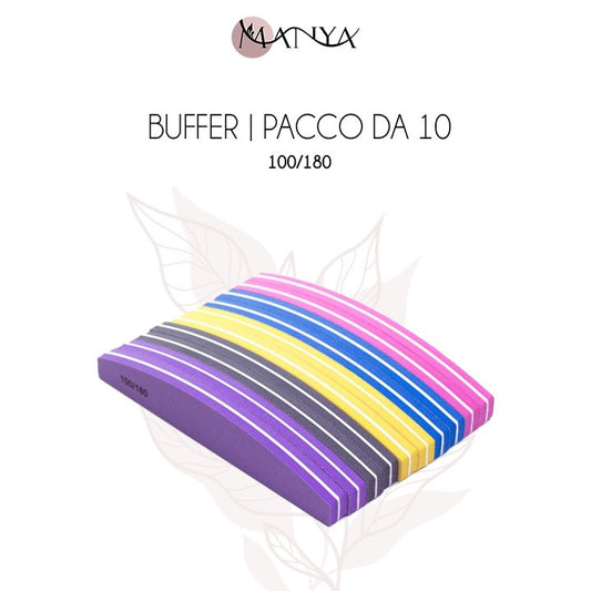Buffer 100/180 | Pacco da 10 multicolor - Manya