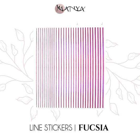 Line stickers | Fucsia - Manya