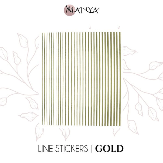 Line stickers | Gold - Manya